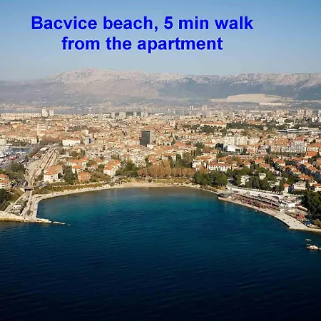 2-bdr With Shared Garden 3 Min Walk To Апартаменти Спліт